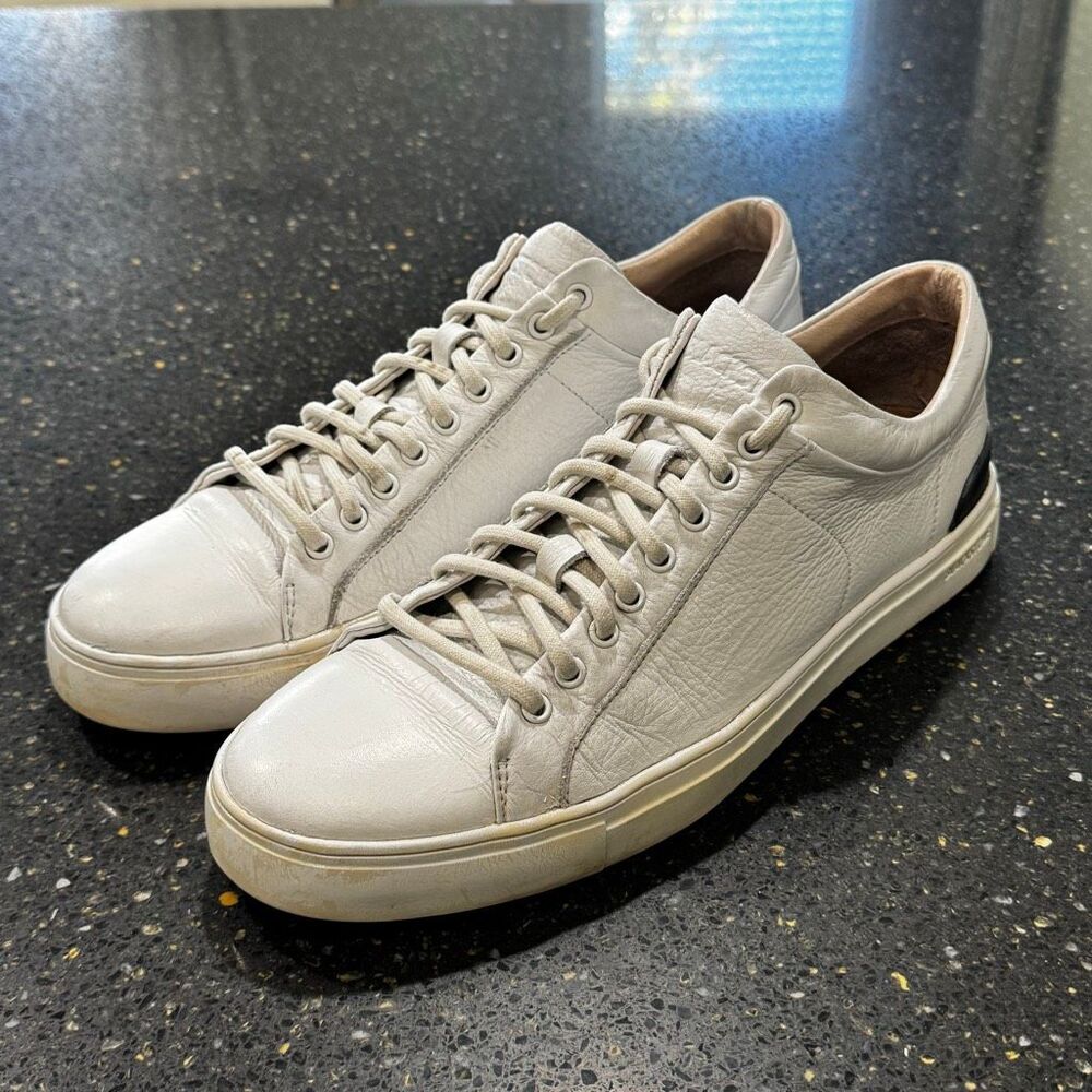 Blackstone WhIte Leather Sneakers. Size 43/US 10-10.5